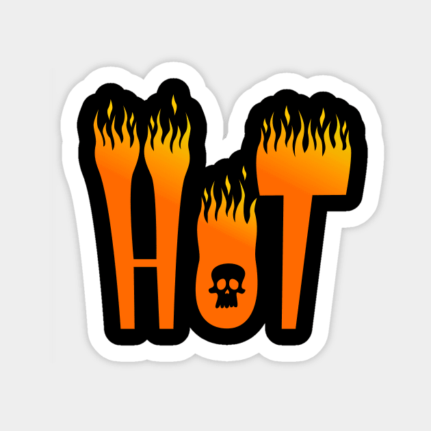 Hot Sticker by lucamendieta